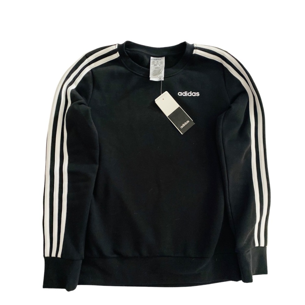 NWT Women’s Adidas Essential 3-Stripe Fleece Sweatshirt
